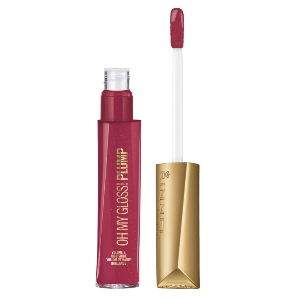 Rimmel London Stay Plumped Lip Gloss, 501 Raspberry Sundae